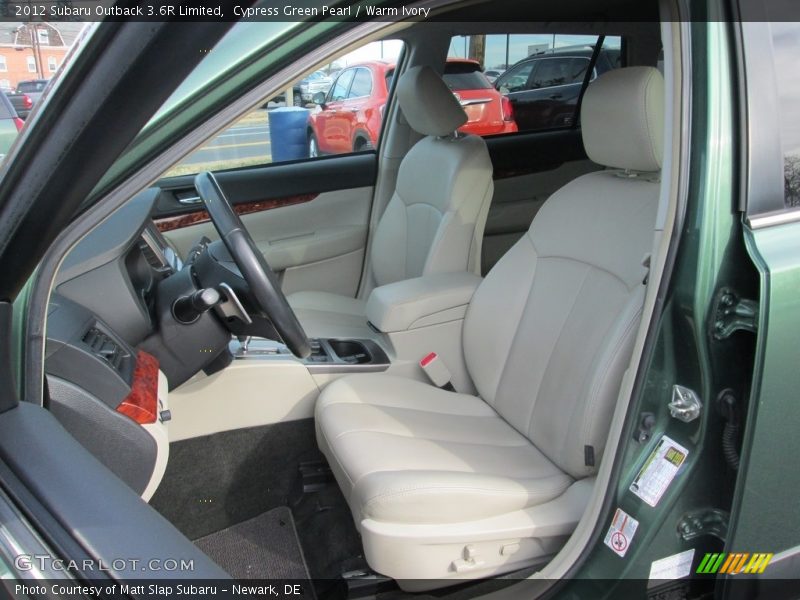 Cypress Green Pearl / Warm Ivory 2012 Subaru Outback 3.6R Limited