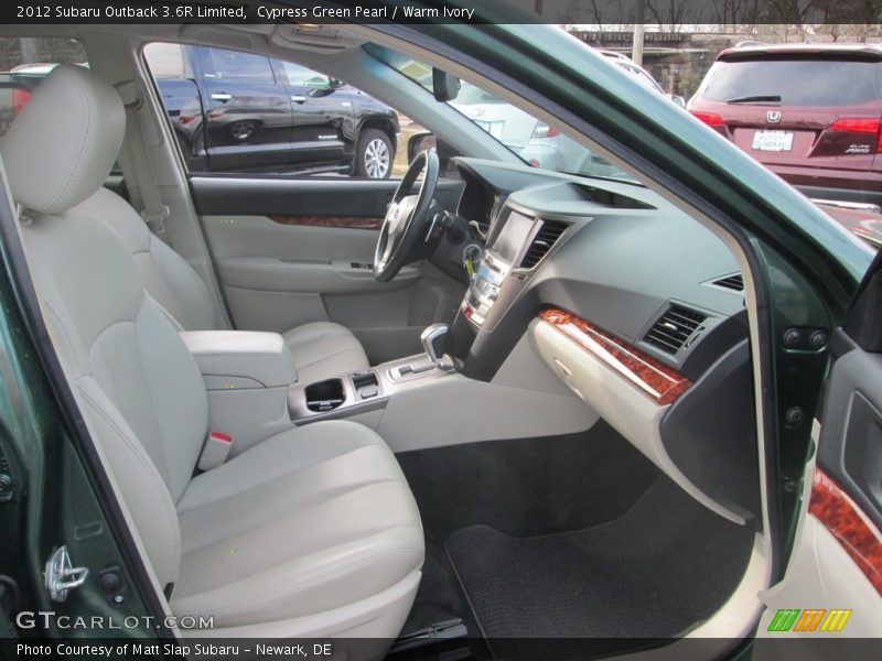 Cypress Green Pearl / Warm Ivory 2012 Subaru Outback 3.6R Limited