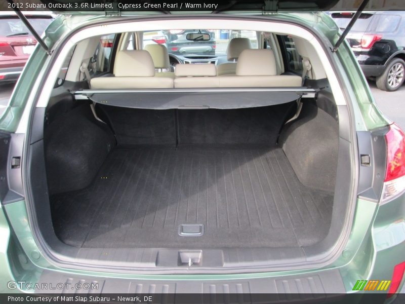 Cypress Green Pearl / Warm Ivory 2012 Subaru Outback 3.6R Limited