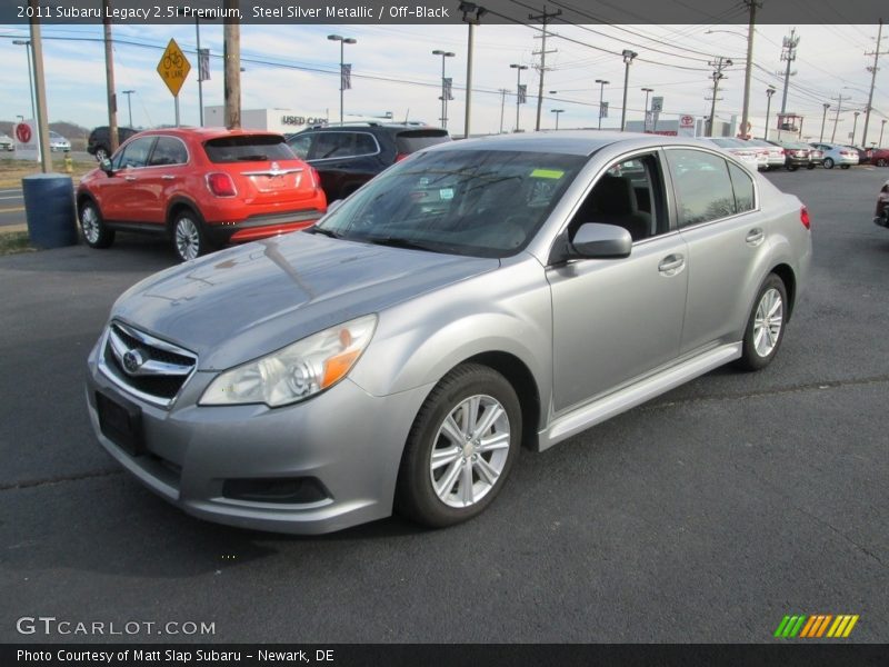 Steel Silver Metallic / Off-Black 2011 Subaru Legacy 2.5i Premium