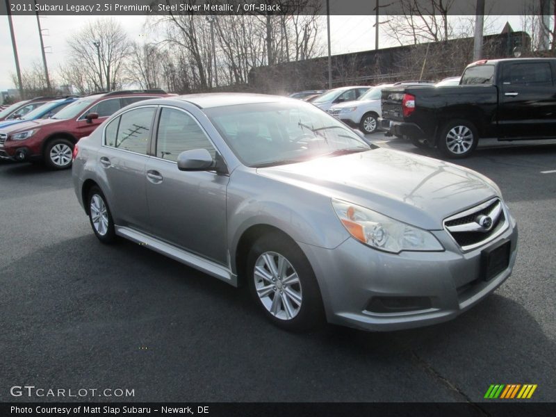 Steel Silver Metallic / Off-Black 2011 Subaru Legacy 2.5i Premium