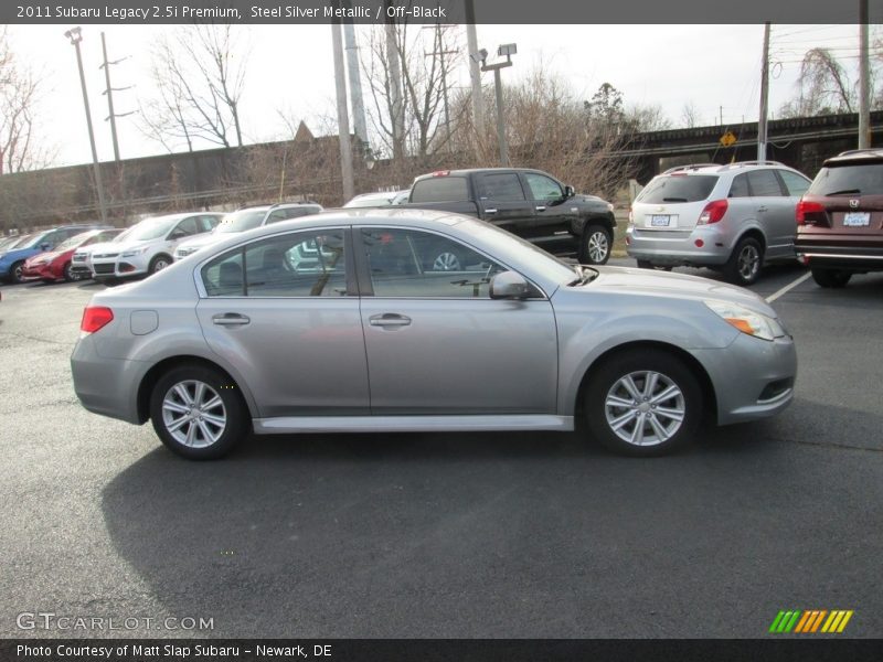 Steel Silver Metallic / Off-Black 2011 Subaru Legacy 2.5i Premium