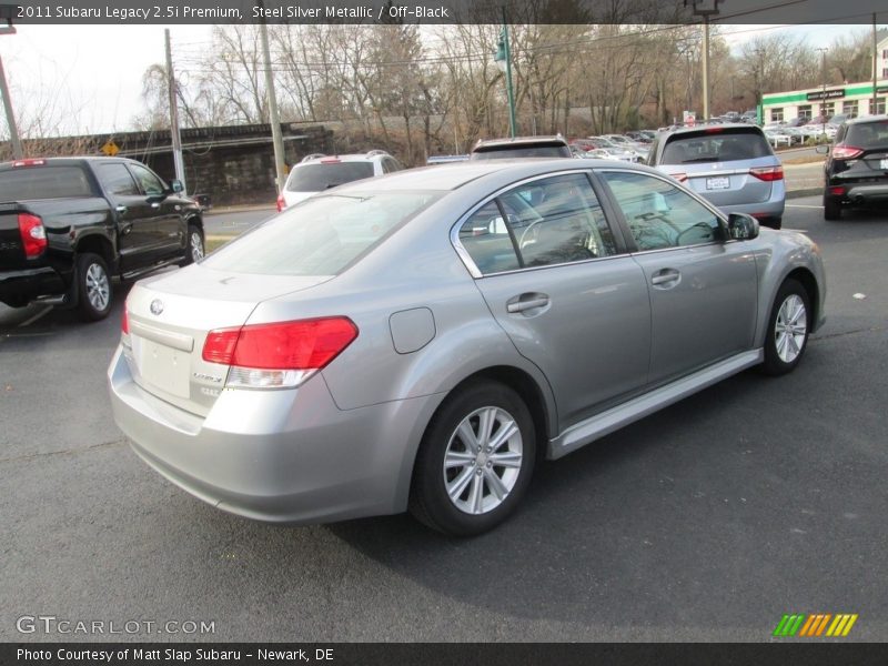 Steel Silver Metallic / Off-Black 2011 Subaru Legacy 2.5i Premium