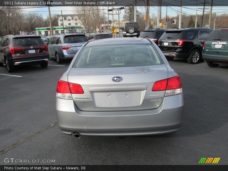 Steel Silver Metallic / Off-Black 2011 Subaru Legacy 2.5i Premium