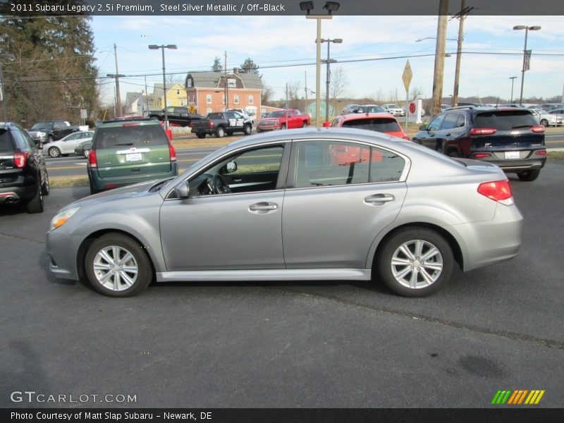Steel Silver Metallic / Off-Black 2011 Subaru Legacy 2.5i Premium