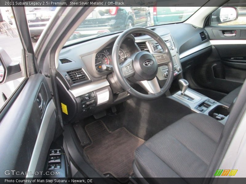Steel Silver Metallic / Off-Black 2011 Subaru Legacy 2.5i Premium