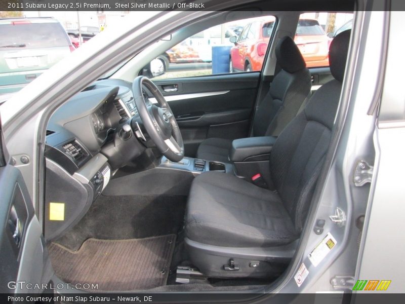 Steel Silver Metallic / Off-Black 2011 Subaru Legacy 2.5i Premium