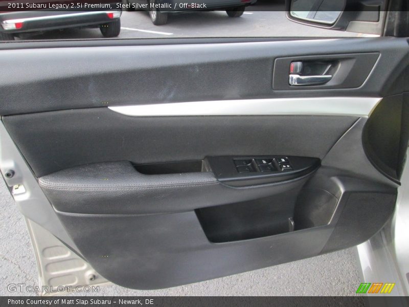 Steel Silver Metallic / Off-Black 2011 Subaru Legacy 2.5i Premium