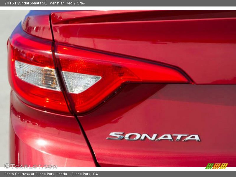 Venetian Red / Gray 2016 Hyundai Sonata SE