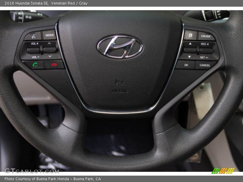 Venetian Red / Gray 2016 Hyundai Sonata SE
