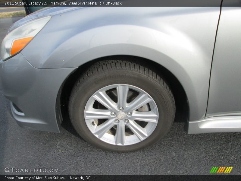 Steel Silver Metallic / Off-Black 2011 Subaru Legacy 2.5i Premium