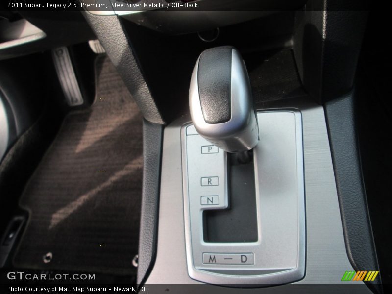 Steel Silver Metallic / Off-Black 2011 Subaru Legacy 2.5i Premium