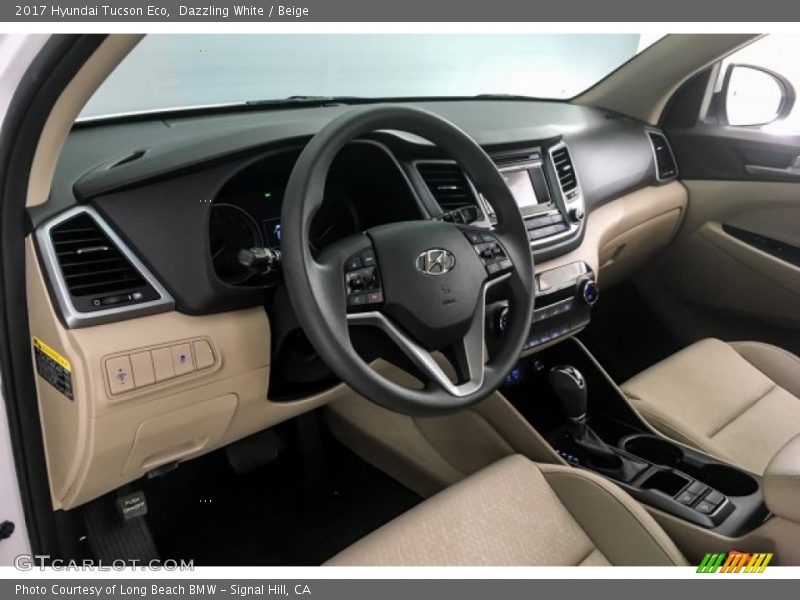 Dazzling White / Beige 2017 Hyundai Tucson Eco