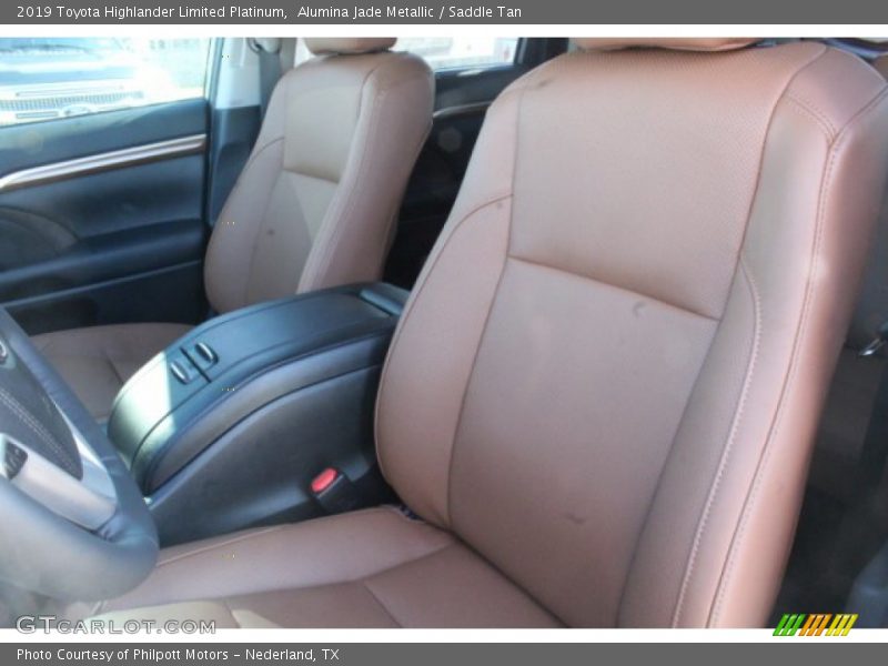 Alumina Jade Metallic / Saddle Tan 2019 Toyota Highlander Limited Platinum