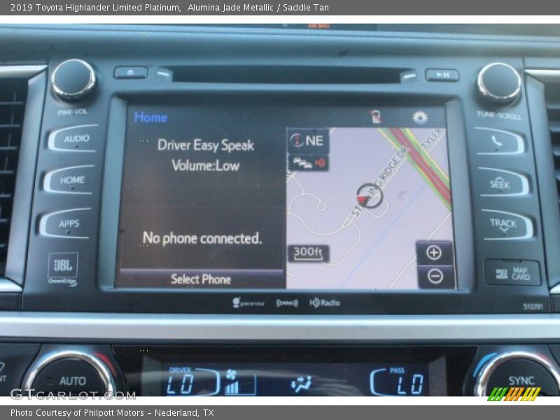 Alumina Jade Metallic / Saddle Tan 2019 Toyota Highlander Limited Platinum
