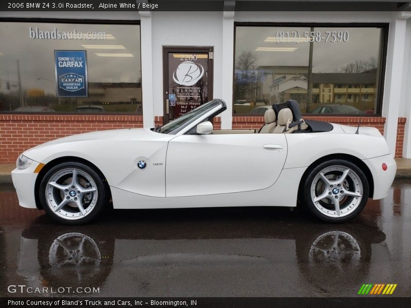 Alpine White / Beige 2006 BMW Z4 3.0i Roadster