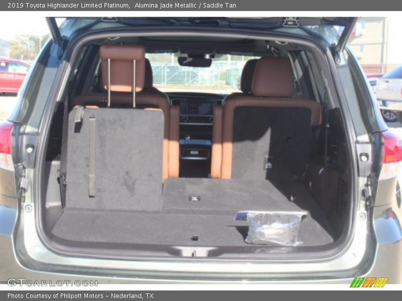 Alumina Jade Metallic / Saddle Tan 2019 Toyota Highlander Limited Platinum
