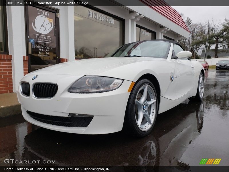 Alpine White / Beige 2006 BMW Z4 3.0i Roadster