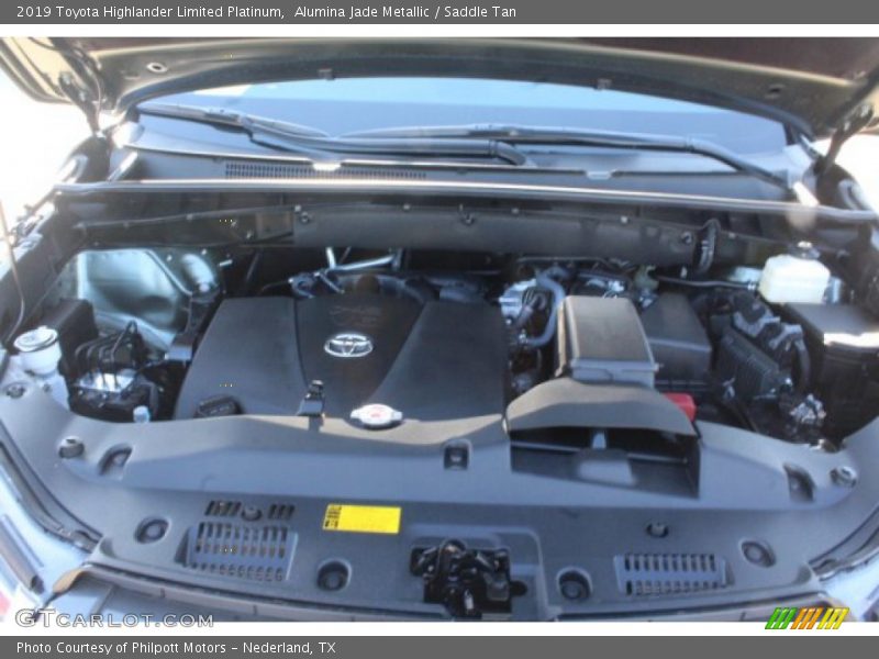 Alumina Jade Metallic / Saddle Tan 2019 Toyota Highlander Limited Platinum