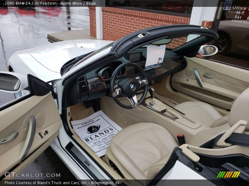 Alpine White / Beige 2006 BMW Z4 3.0i Roadster