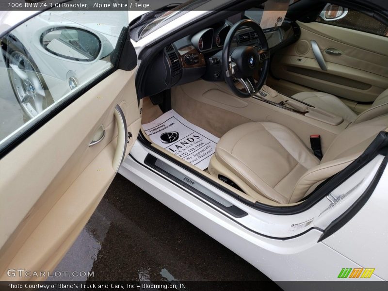 Alpine White / Beige 2006 BMW Z4 3.0i Roadster
