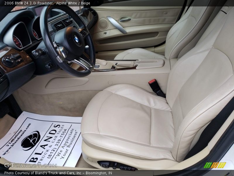 Alpine White / Beige 2006 BMW Z4 3.0i Roadster