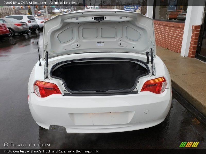 Alpine White / Beige 2006 BMW Z4 3.0i Roadster