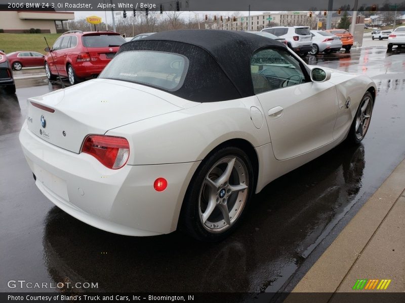 Alpine White / Beige 2006 BMW Z4 3.0i Roadster