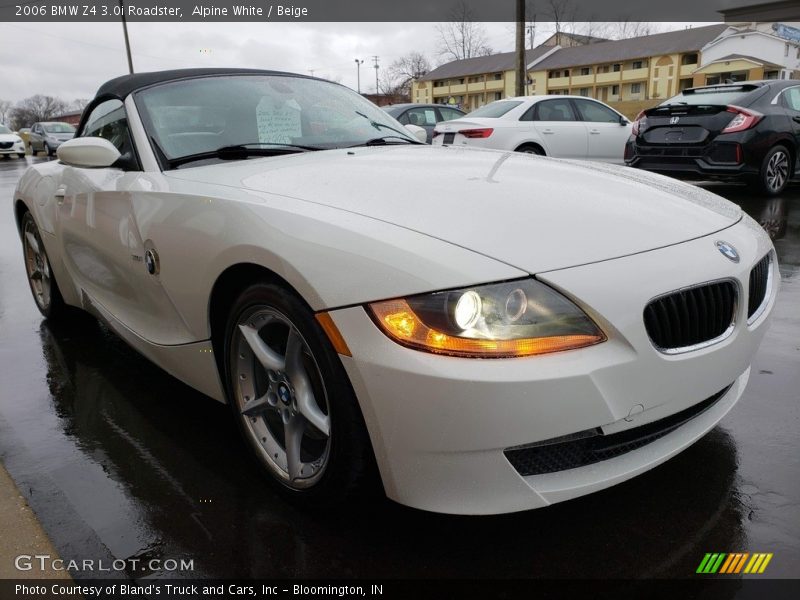 Alpine White / Beige 2006 BMW Z4 3.0i Roadster