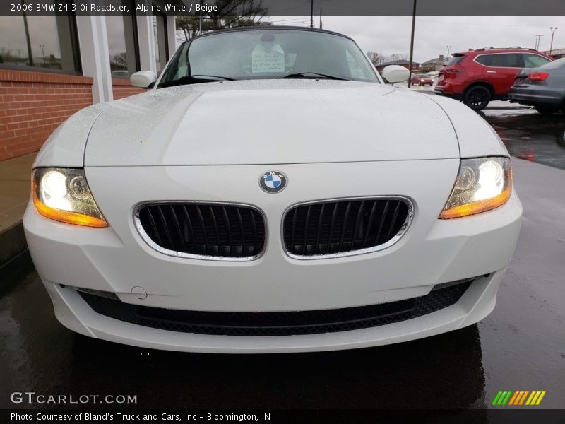 Alpine White / Beige 2006 BMW Z4 3.0i Roadster