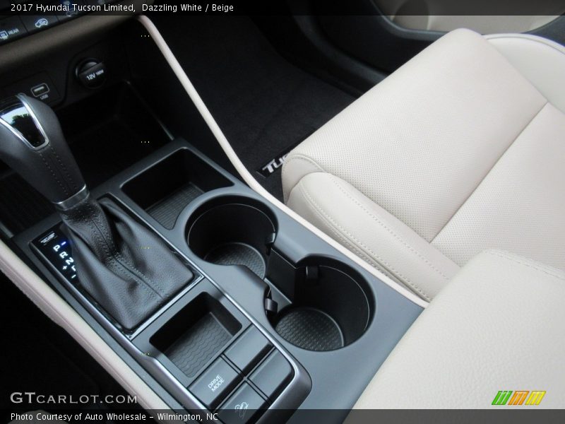 Dazzling White / Beige 2017 Hyundai Tucson Limited