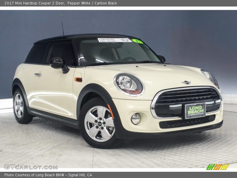 Pepper White / Carbon Black 2017 Mini Hardtop Cooper 2 Door