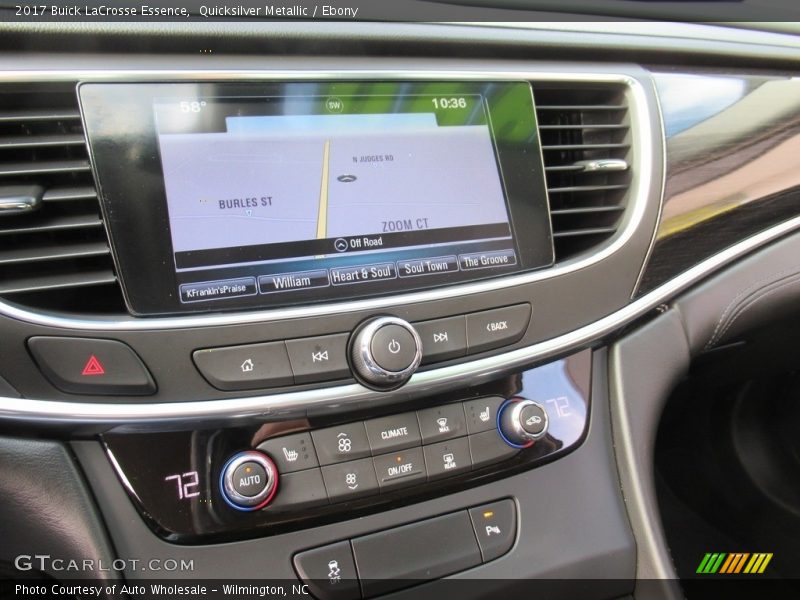 Quicksilver Metallic / Ebony 2017 Buick LaCrosse Essence