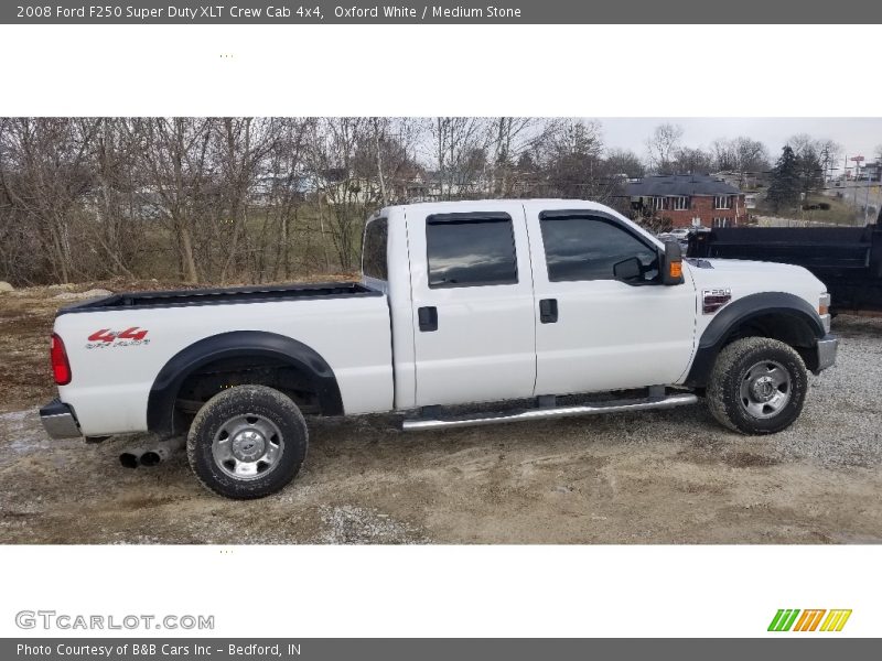 Oxford White / Medium Stone 2008 Ford F250 Super Duty XLT Crew Cab 4x4