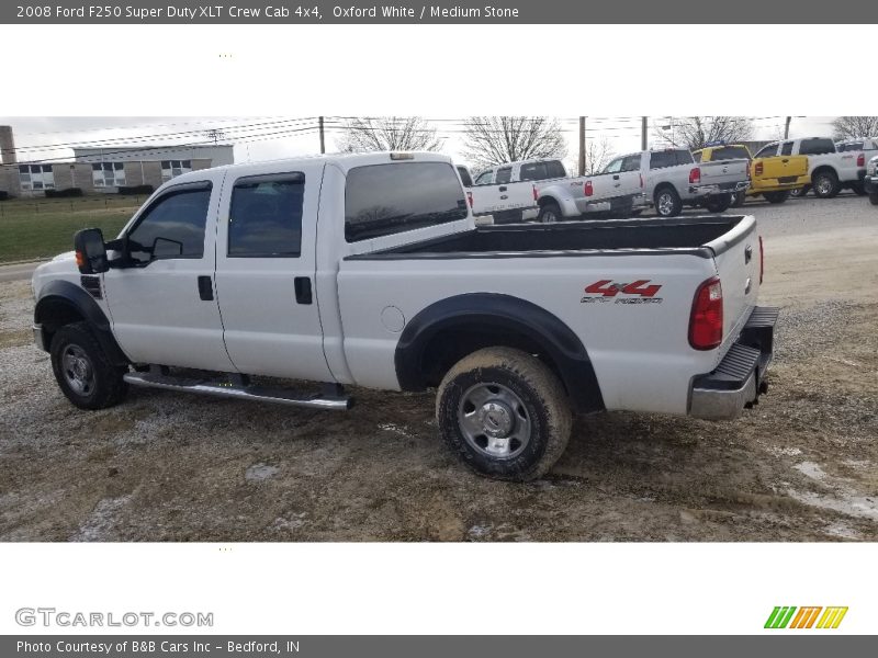 Oxford White / Medium Stone 2008 Ford F250 Super Duty XLT Crew Cab 4x4