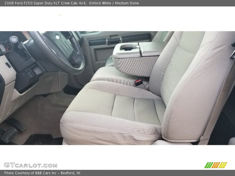 Oxford White / Medium Stone 2008 Ford F250 Super Duty XLT Crew Cab 4x4