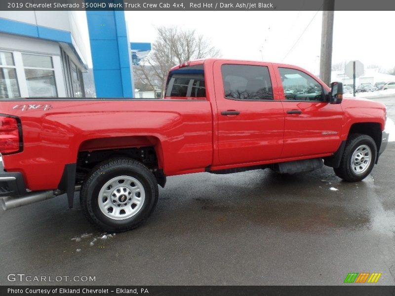 Red Hot / Dark Ash/Jet Black 2019 Chevrolet Silverado 3500HD Work Truck Crew Cab 4x4