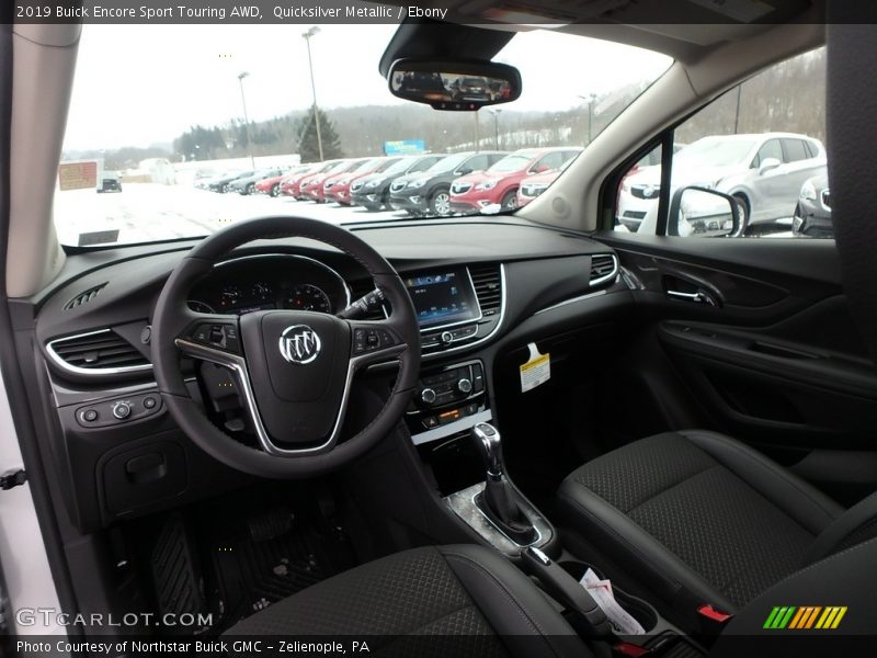 Quicksilver Metallic / Ebony 2019 Buick Encore Sport Touring AWD