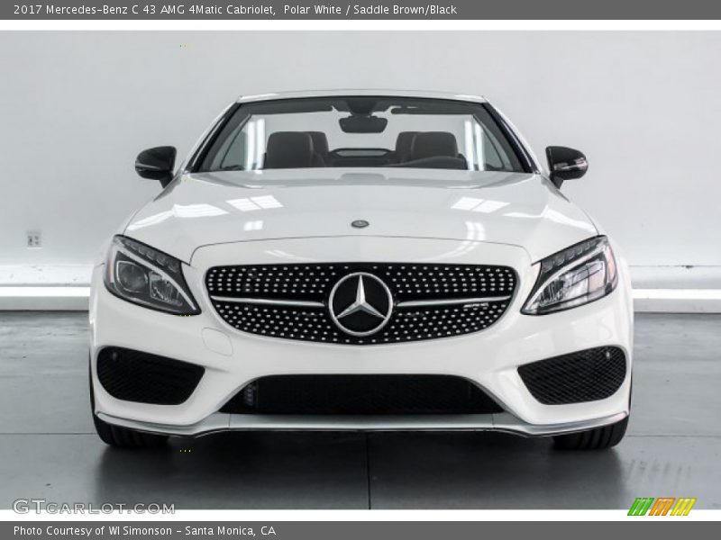 Polar White / Saddle Brown/Black 2017 Mercedes-Benz C 43 AMG 4Matic Cabriolet