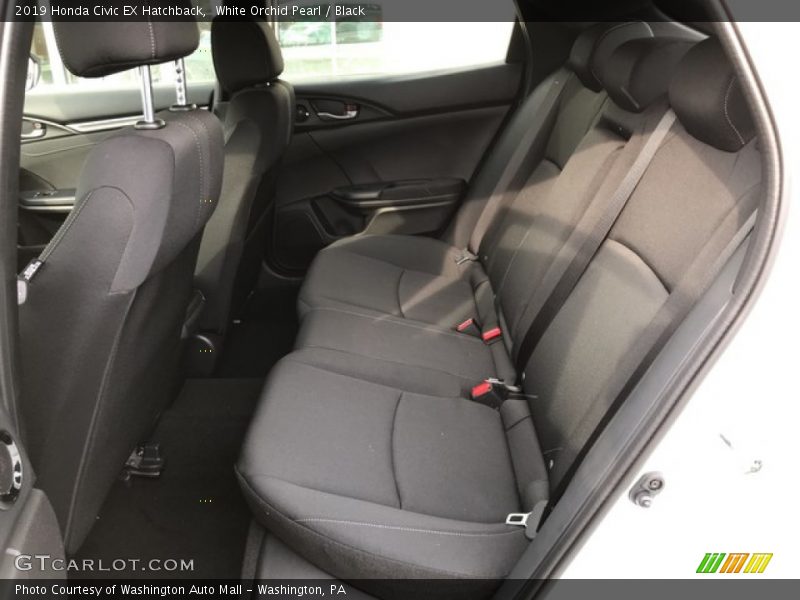 White Orchid Pearl / Black 2019 Honda Civic EX Hatchback