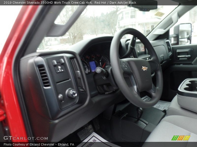 Red Hot / Dark Ash/Jet Black 2019 Chevrolet Silverado 3500HD Work Truck Crew Cab 4x4