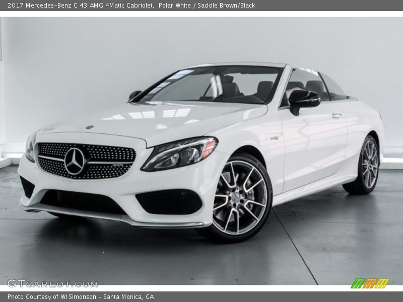 Polar White / Saddle Brown/Black 2017 Mercedes-Benz C 43 AMG 4Matic Cabriolet