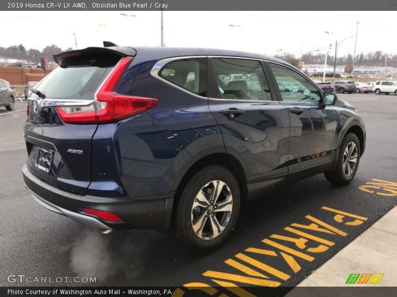 Obsidian Blue Pearl / Gray 2019 Honda CR-V LX AWD