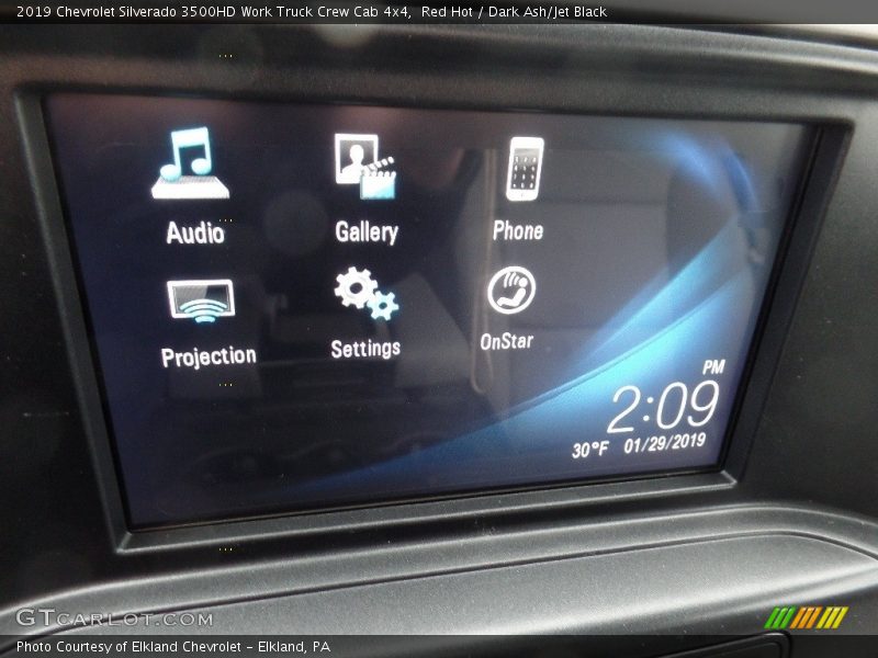 Red Hot / Dark Ash/Jet Black 2019 Chevrolet Silverado 3500HD Work Truck Crew Cab 4x4