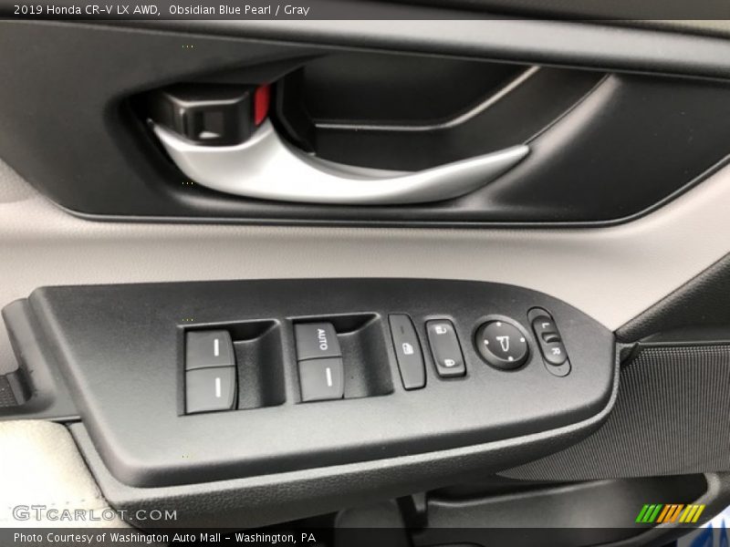 Obsidian Blue Pearl / Gray 2019 Honda CR-V LX AWD
