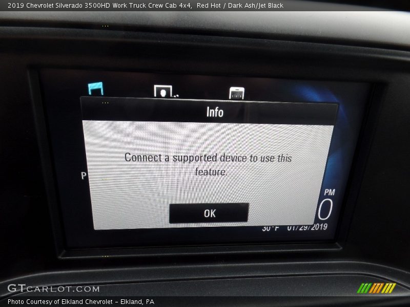 Red Hot / Dark Ash/Jet Black 2019 Chevrolet Silverado 3500HD Work Truck Crew Cab 4x4