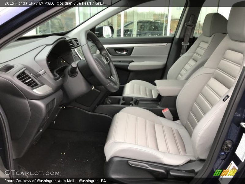 Obsidian Blue Pearl / Gray 2019 Honda CR-V LX AWD