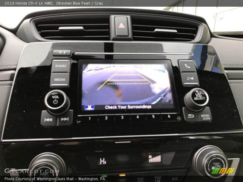 Obsidian Blue Pearl / Gray 2019 Honda CR-V LX AWD