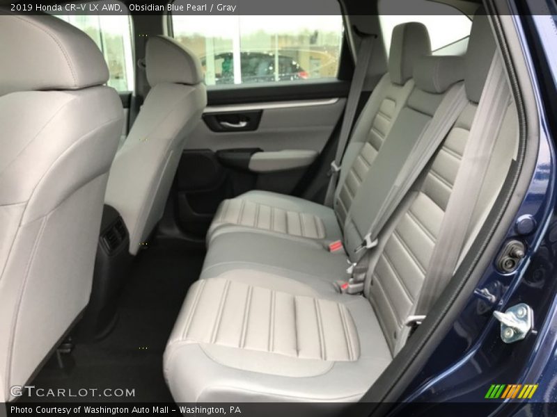 Obsidian Blue Pearl / Gray 2019 Honda CR-V LX AWD