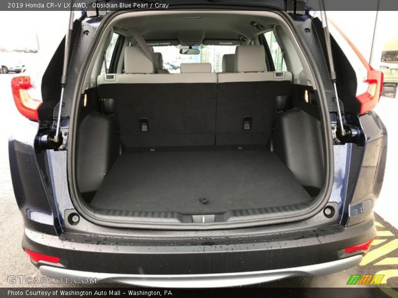 Obsidian Blue Pearl / Gray 2019 Honda CR-V LX AWD